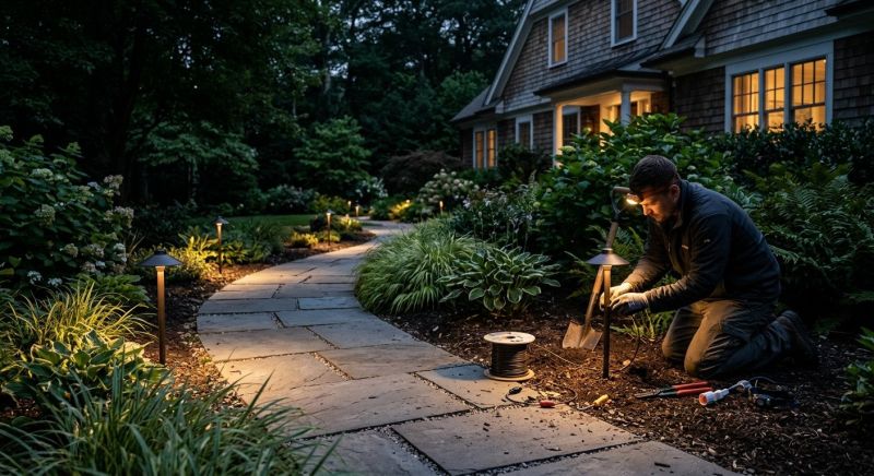 Pond Lighting Installation in Honolulu, HI